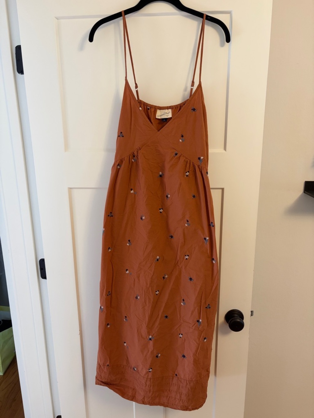 Women’s Rust Embroidered Dress